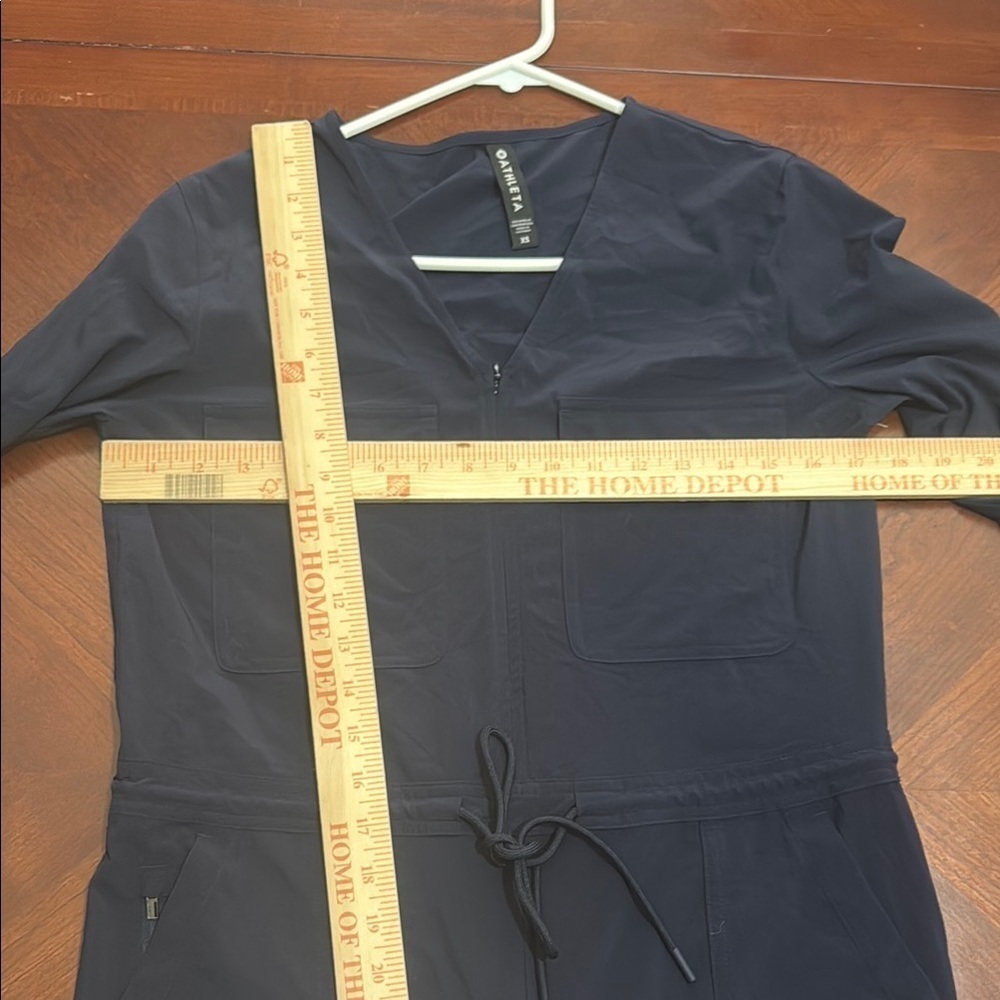 Athleta Blue zuma lightweight travel quick dry Jumpsuit Relaxed Fit - Picture 13 of 16